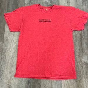 Red 4Hunnid T Shirt Size Large 4Real Olde Coral Shirt